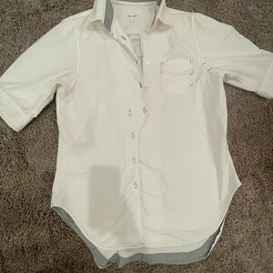 Billy Reid Classic White Button Down Shirt